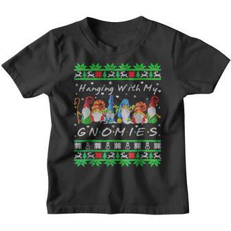 Hanging With My Gnomies Funny Christmas Gnome Xmas Men Women Youth T-shirt - Thegiftio UK
