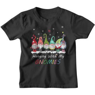 Hanging With My Gnomies Gnome Christmas Xmas Gifts Youth T-shirt - Thegiftio UK