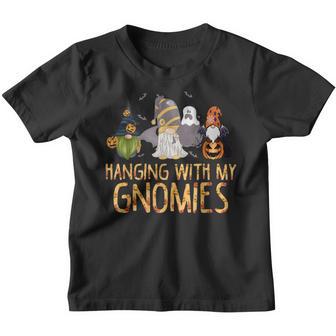 Hanging With My Gnomies Halloween Thanksgiving Christmas Youth T-shirt - Thegiftio UK