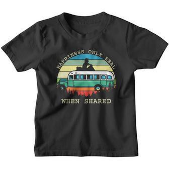 Happiness Only Real When Shared Vintage Youth T-shirt - Thegiftio UK