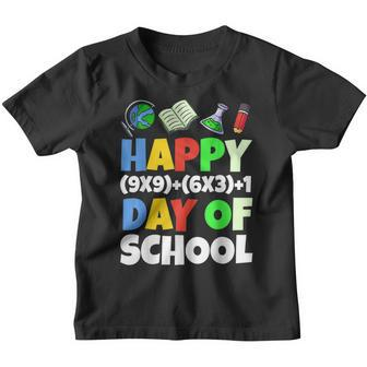 Happy 100 Day Of School Kids Boys Girls Math Mathematician Youth T-shirt - Thegiftio UK