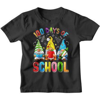 Happy 100 Days Of School 100Th Day Gnomies Teacher Student Youth T-shirt - Thegiftio UK