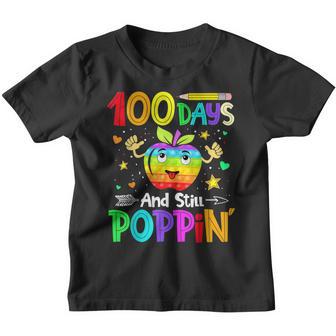 Happy 100 Days Of School And Still Poppin 100Th Day Pop It V6 Youth T-shirt - Thegiftio UK