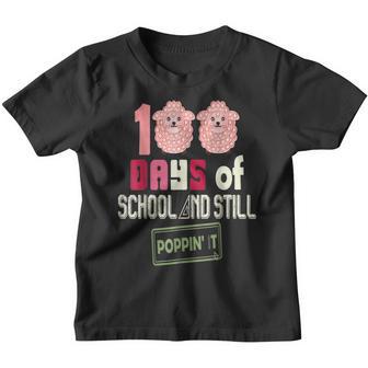 Happy 100 Days Of School And Still Poppin 100Th Day Pop It V7 Youth T-shirt - Thegiftio UK