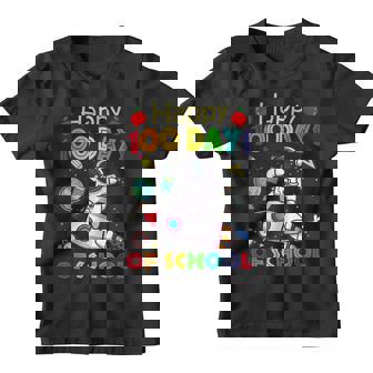 Happy 100 Days Of School Astronaut Outer Space Kids Child V2 Youth T-shirt | Seseable UK