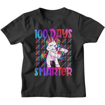Happy 100 Days Of School Smarter Funny Unicorn Teacher Kids Youth T-shirt - Thegiftio UK