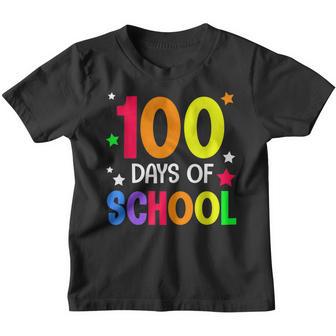 Happy 100 Days Of School Special Day Teacher And Student Youth T-shirt - Thegiftio UK