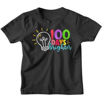 Happy 100Th Day 100 Days Brighter Teacher School Kids V2 Youth T-shirt - Thegiftio UK