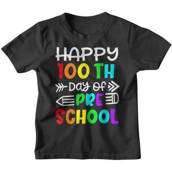 Happy 100Th Day O Preschool For Kids Back To School Youth T-shirt - Thegiftio UK