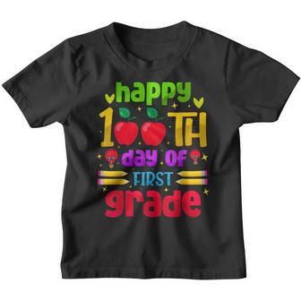 Happy 100Th Day Of 1St Grade 100 School Days Teacher Kids Youth T-shirt - Seseable