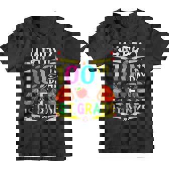Happy 100Th Day Of 1St Grade Funny 100 Days Of School V2 Youth T-shirt - Seseable