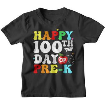 Happy 100Th Day Of Pre-K 100 Days School Teacher Kids Youth T-shirt - Thegiftio UK