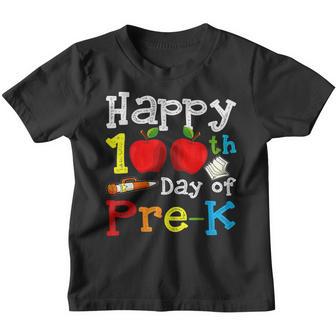 Happy 100Th Day Of Pre-K Teacher Students Kids Boys Youth T-shirt - Thegiftio UK