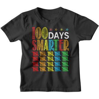 Happy 100Th Day Of School 100 Days Smarter Teacher Student Youth T-shirt - Thegiftio UK