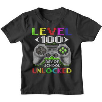 Happy 100Th Day Of School For Teacher & Student Video Gamer V2 Youth T-shirt - Thegiftio UK