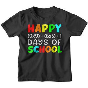 Happy 100Th Day Of School Math Formula 100 Days Smarter Youth T-shirt - Thegiftio UK