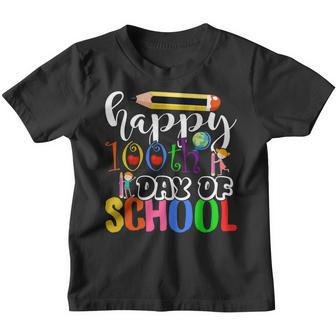 Happy 100Th Day Of School Pencil V2 Youth T-shirt | Mazezy