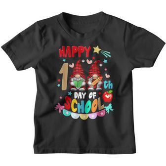 Happy 100Th Day Of School Plaid Gnome Teachers Students Youth T-shirt - Thegiftio UK