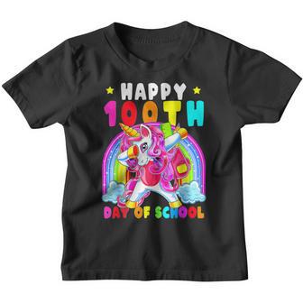 Happy 100Th Day Of School Rainbow Unicorn 100 Magical Days V2 Youth T-shirt - Thegiftio UK