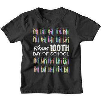 Happy 100Th Day Of School Student 100 Days Of School Youth T-shirt - Seseable