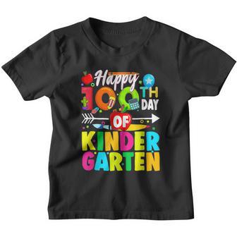 Happy 100Th Day Of School Teacher Kids 100 Days Colorful Youth T-shirt - Thegiftio UK