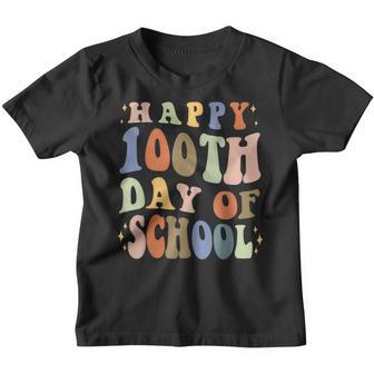 Happy 100Th Day Of School Teacher Kids 100 Days Smarter Gift Youth T-shirt - Thegiftio UK