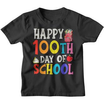 Happy 100Th Day Of School Teacher Kids Child Happy 100 Days V2 Youth T-shirt - Thegiftio UK