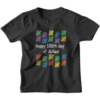 Happy 100Th Day Of School Teacher School Kids 100 Day Youth T-shirt - Thegiftio UK