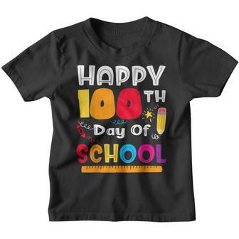 Happy 100Th Day Of School Teacher Student 100 Days Smarter Youth T-shirt - Thegiftio UK