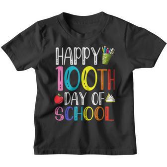 Happy 100Th Day Of School Teacher Student Kids Youth T-shirt - Thegiftio UK