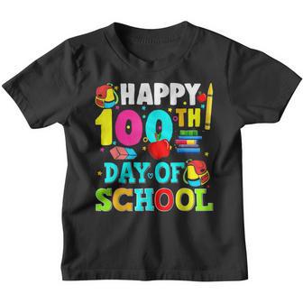 Happy 100Th Day Of School Teacher Students Gift Arrow Youth T-shirt - Thegiftio UK
