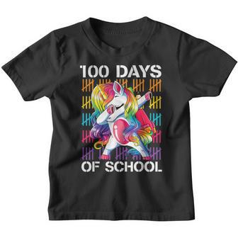 Happy 100Th Day Of School Teachers 100 Days Unicorn Youth T-shirt - Thegiftio UK