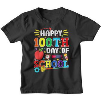 Happy 100Th Day Of School Teachers 100 Days V7 Youth T-shirt - Thegiftio UK