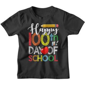 Happy 100Th Day Of School Teachers 100 Days V8 Youth T-shirt - Thegiftio UK