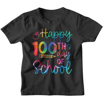Happy 100Th Day Of School Teachers Students Kids Women Girls V2 Youth T-shirt - Thegiftio UK