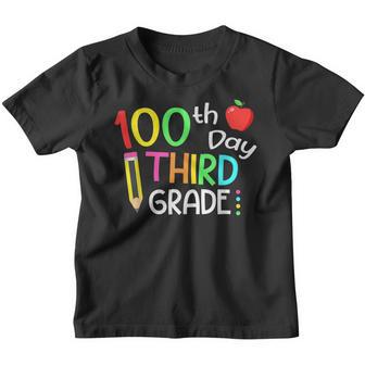 Happy 100Th Day Third Grade Back To School Youth T-shirt - Thegiftio UK