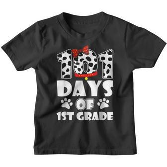 Happy 101 Days School 1St Grade Dog 100 Days Smarter Student Youth T-shirt - Thegiftio UK