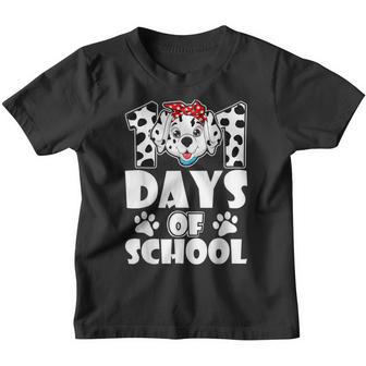 Happy 101 Days School Cute Dog 100 Days Smarter Student Youth T-shirt - Thegiftio UK