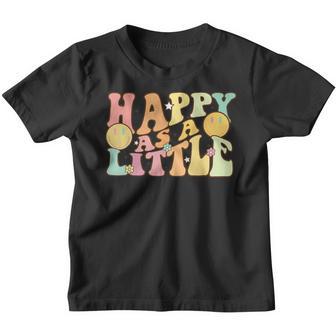 Happy As A Little Big Sorority Reveal Retro Flower Happy Youth T-shirt - Thegiftio UK