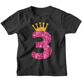 Happy Birthday Girls 3Rd Party 3 Years Old Bday Youth T-shirt - Thegiftio UK