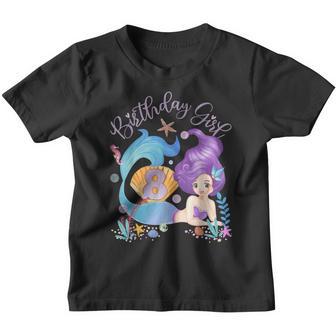 Happy Birthday Mermaid Girl 8 Years Old Youth T-shirt - Thegiftio UK