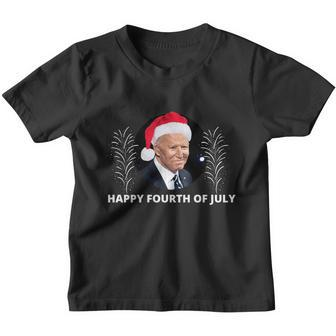Happy Fourth Of July Biden Christmas Funny Youth T-shirt - Monsterry UK