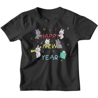 Happy Lunar New Year 2023 Cute Rabbit Decorations Youth T-shirt - Thegiftio UK