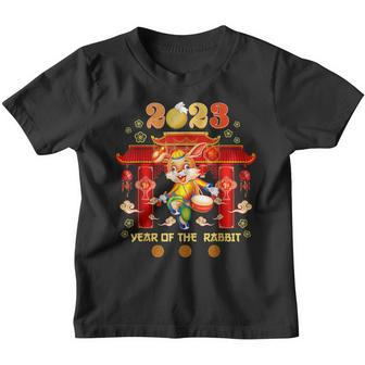 Happy New Year 2023 Year Of The Rabbit Eve Party Supplies Youth T-shirt - Thegiftio UK