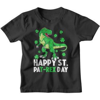 Happy St Pat Rex Dinosaur Saint Patricks Day For Boys Girls Youth T-shirt - Thegiftio UK
