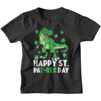 Happy St Pat T-Rex Saint Patricks Day Dinosaur Boys Kids Youth T-shirt - Thegiftio UK