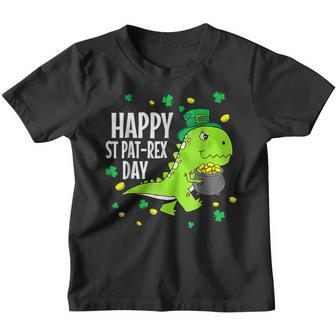Happy St Pat Trex Day Dino St Patricks Day Toddler Boys Gift Youth T-shirt - Thegiftio UK