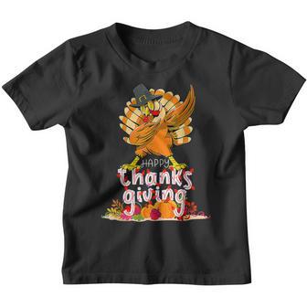 Happy Thanksgiving Dabbing Turkey Day Men Women Kids Youth T-shirt - Thegiftio UK