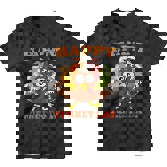 Happy Turkey Day Football Funny Thanksgiving Men Women Kids Youth T-shirt - Thegiftio