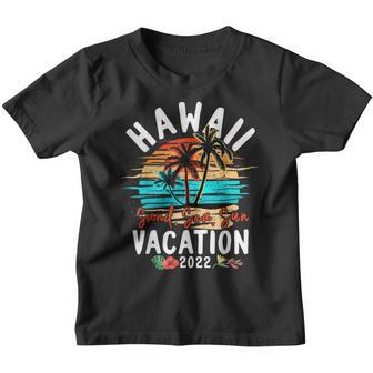 Hawaii Hawaiian Vacation 2022 Retro Matching Family Group Youth T-shirt - Thegiftio UK